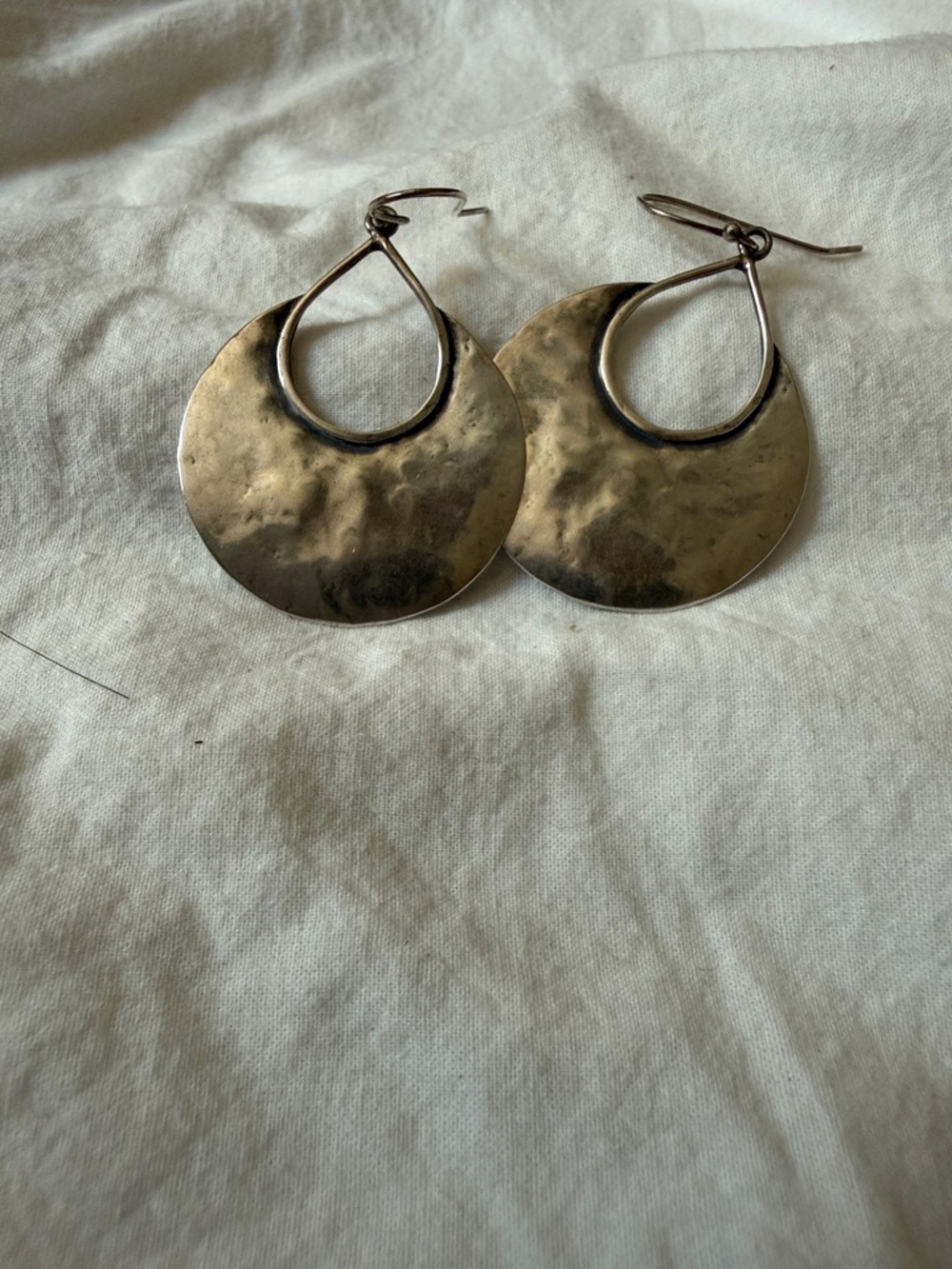 Silpada Hammered Half Moon Earrings